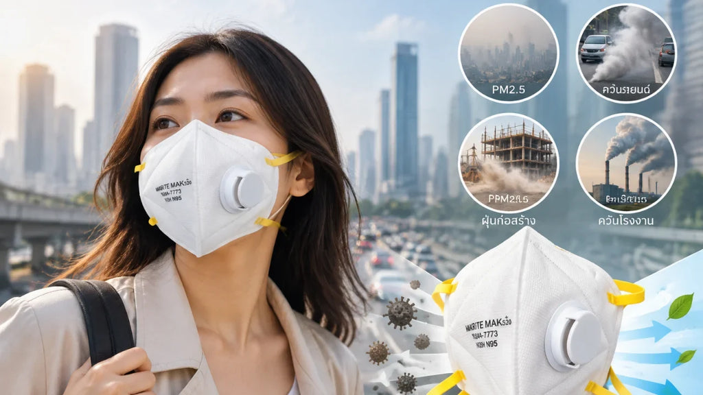 หน้ากากกันฝุ่นในเมืองใหญ่ ลดผลกระทบ PM2.5 และมลพิษทางอากาศ