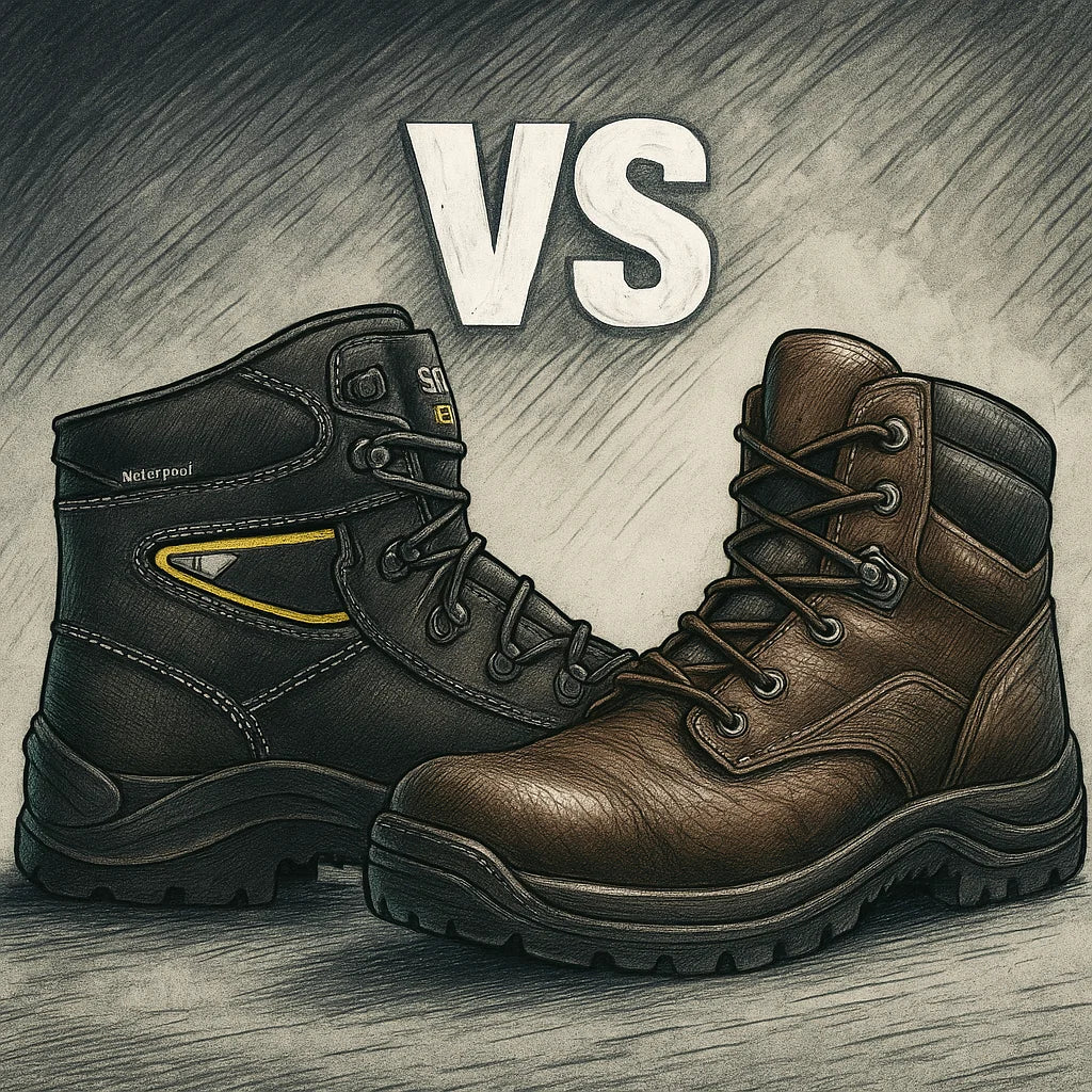 รองเท้าช่างราคาประหยัด vs เกรดโปร