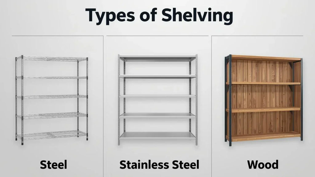 เปรียบเทียบ ชั้นวางสินค้า เหล็ก กับ สแตนเลส และ ไม้ แบบไหนคุ้มกว่า