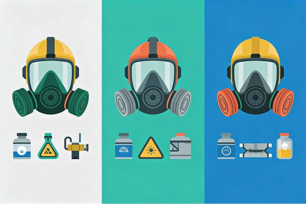 หน้ากากกันไอกรด ไอระเหย และก๊าซพิษ ต่างกันอย่างไร